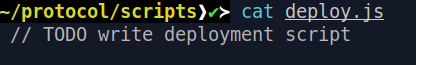 Deployment script todo